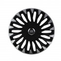 Hubcap OMP Stinger Speed Black Silver 16" (4 uds)