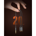 Ugreen 3,5 mm mini jack AUX splitter adapter cable 25cm black (20816)