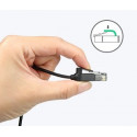 Ugreen Ethernet patchcord cable RJ45 Cat 6A UTP 1000Mbps 3 m black (70653)