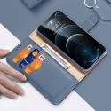 Dux Ducis Hivo Genuine Leather Bookcase type case for iPhone 12 Pro Max blue