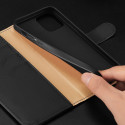 Dux Ducis Hivo Genuine Leather Bookcase type case for iPhone 12 Pro Max blue