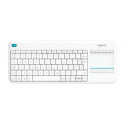 Logitech K400 Plus keyboard RF Wireless Czech, Slovakian White