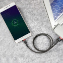 Baseus Cafule Cable Durable Nylon Braided Wire USB / micro USB QC3.0 2.4A 1M black-red (CAMKLF-B91)