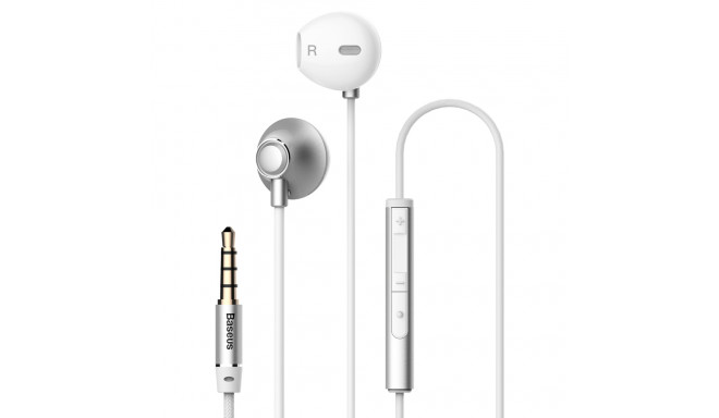 Baseus Encok H06 in-ear headphones headset with remote control silver (NGH06-0S)