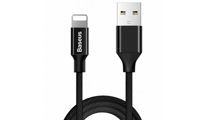 Baseus Yiven fabric braided cable USB / Lightning 1.8M black (CALYW-A01)