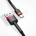 Baseus Cafule Cable Durable Nylon Braided Wire USB / USB-C QC3.0 2A 3M black-gray (CATKLF-UG1)