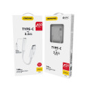 Dudao Converter Adapter from USB Type C to headphones jack 3,5 mm (female) white (L16CPro white)