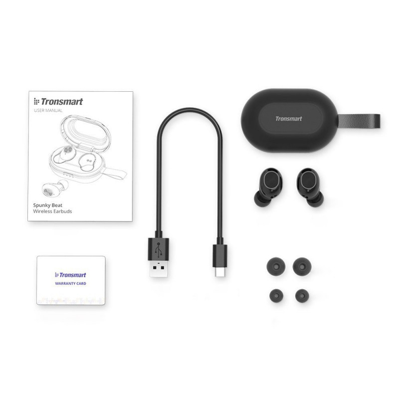 Tronsmart Encore Spunky Beat TWS Bluetooth 5.0 wireless headphones black 365824 Korvaklapid Photopoint