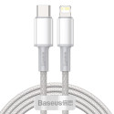 Baseus USB Type C - Lightning cable Power Delivery fast charge 20 W 2 m white (CATLGD-A02)