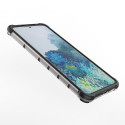 Honeycomb Case armor cover with TPU Bumper for Samsung Galaxy S21+ 5G (S21 Plus 5G) transparent