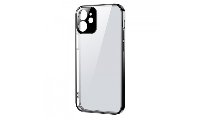 Joyroom New Beauty Series ultra thin case with electroplated frame for iPhone 12 Pro black (JR-BP743