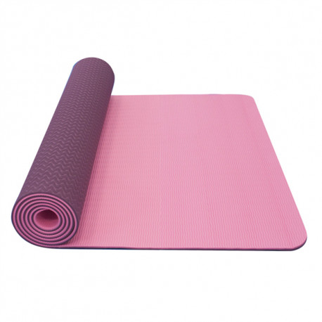 Joogamatt kahekihiline Yate TPE roosa/lilla - Exercise mats - Photopoint.lv