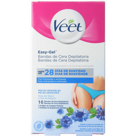 Veet depilatsiooniribad Easy-Gel 16tk