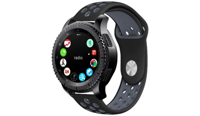 Tech-Protect ремешок для часов SoftBand Samsung Galaxy Watch 46 мм, черный/серый