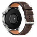 Huawei Watch 3 Pro, silver/brown leather