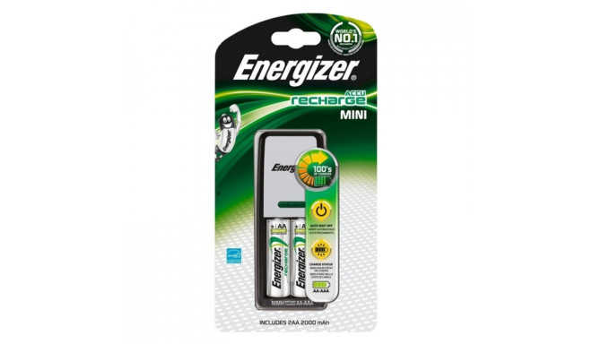Lādētājs + uzlādējamas baterijas Energizer ENE300321000 LR6 BL4 AA 2000 mAh