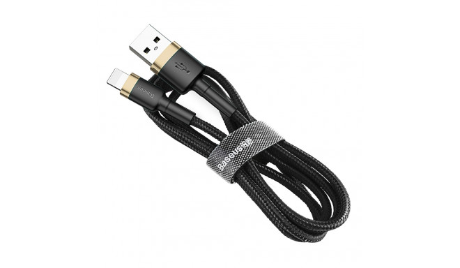 Baseus Cafule USB-A / Lightning 1.5A QC 3.0 cable 2 m - black and gold