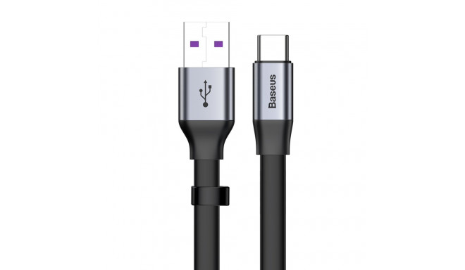 Baseus Simple flat cable USB cable / USB Type C SuperCharge 5A 40W Quick Charge 3.0 QC 3.0 23cm gray