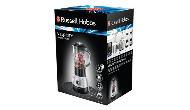 Russell Hobbs Velocity 1.5 L Tabletop blender 750 W Black, Stainless steel, Transparent