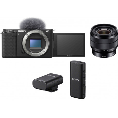 Sony ZV-E10 + 10-18mm f/4.0 + беспроводной микрофон