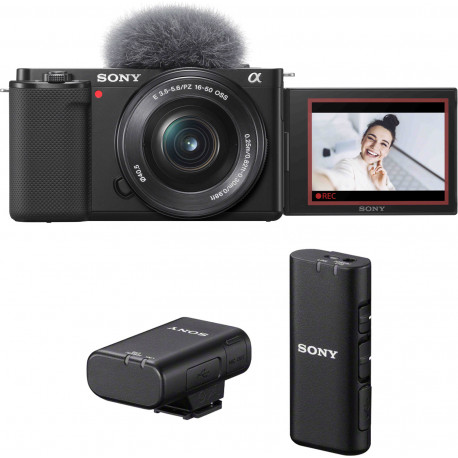 Sony ZV-E10 + 16-50mm + беспроводной микрофон