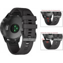 Tech-Protect kellarihm Smooth Garmin fenix 5/6/6 Pro 22mm, must