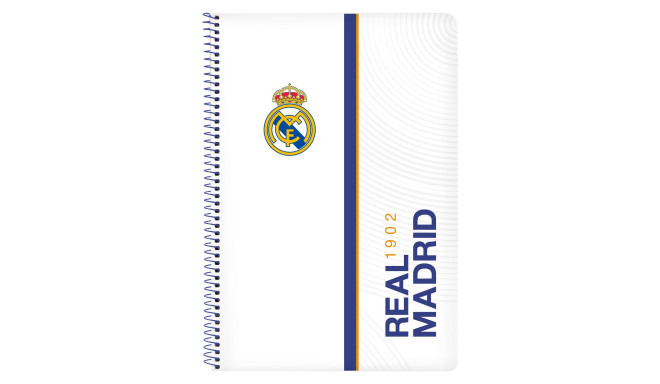 Записная книга на пружине Real Madrid C.F. 512154066 Синий Белый A4