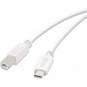 Vivanco cable USB-C - USB-B 1.8m, white (45355)