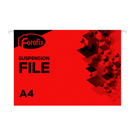Rippkaaned A4 FOROFIS, 200g/m2, punane (2 tk)