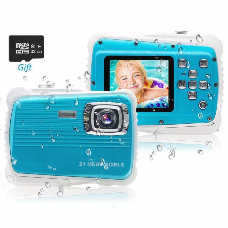 Digitālā Kamera Kids Waterproof Zils (Atjaunots D)