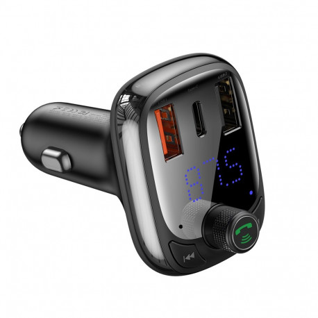 Baseus Bluetooth 5.0 FM Transmitter Car Charger Quick Charge 4.0 Power Delivery USB Typ C / microSD