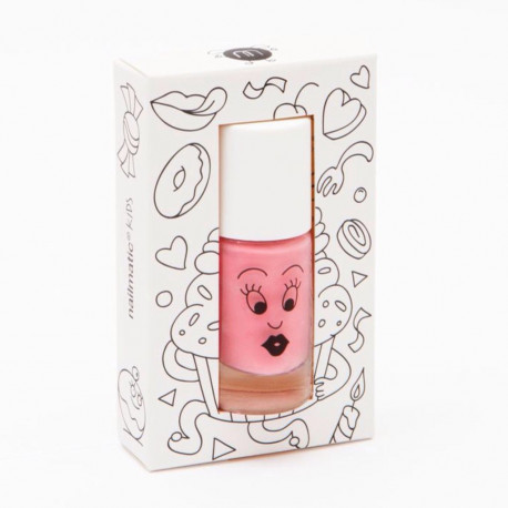 Akcija! Nailmatic Kids bērnu nagu laka uz ūdens bāzes, 8ml, BELLA - gaiši rozā