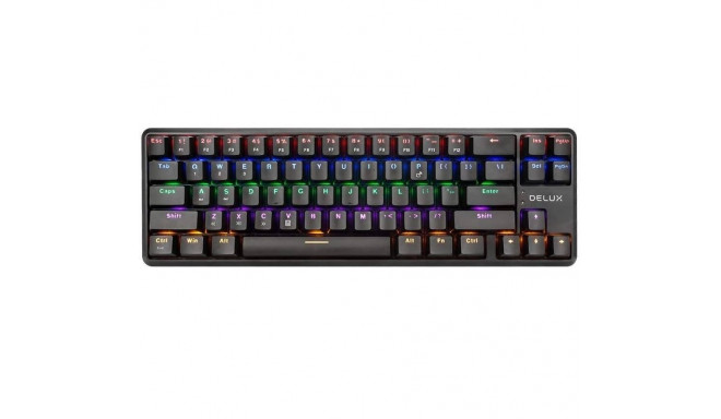 Delux KM32 RGB Mechanical Gaming Keyboard with Bluetooth 5.0 / USB-C / Black (ENG)