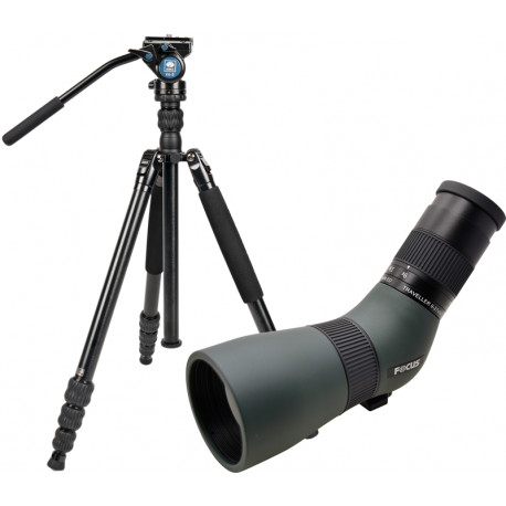 Focus spotting scope Traveller 9-27x56 + Sirui Traveler 7VA