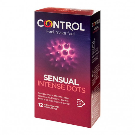 Condoms Intense Dots Control 12 Pieces