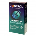 Prezervatīvi Non Stop Dots & Lines Control 00010343000000 (12 uds)