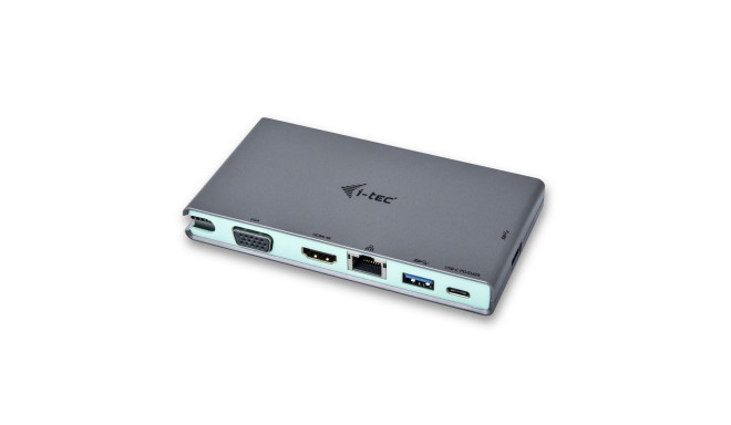 i-tec Travel Dock, docking station (gray, USB-C Thunderbolt 3, HDMI, VGA)