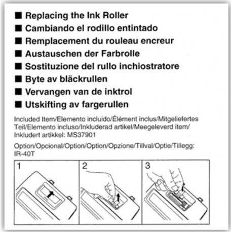 Printerirull Casio  IR-40T Originaal IR-40T: Casio Must, Punane 1 tk