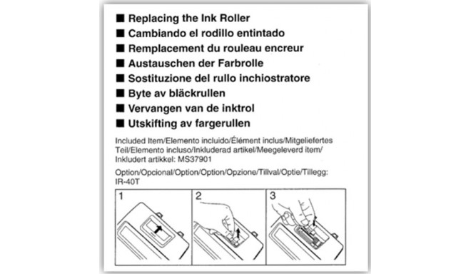 Printerirull Casio  IR-40T Originaal IR-40T: Casio Must, Punane 1 tk