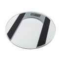 Adler AD 8122 personal scale Oval Black, Transparent Electronic personal scale