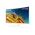 Samsung 32" Curved UHD high resolution monitor (White)