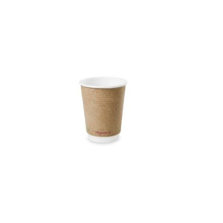 Kohvitops VEGWARE, kahekordne, kraft, 360ml, 25tk