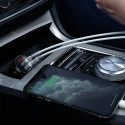 Baseus Digital Display Dual USB 4.8A Car Charger 24W + 3in1 USB - UBS Type C / micro USB / Lightning