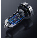 Baseus Digital Display Dual USB 4.8A Car Charger 24W + 3in1 USB - UBS Type C / micro USB / Lightning