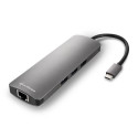 Sharkoon USB 3.0 Type C Combo Adapter interface cards/adapter HDMI, RJ-45, USB 3.2 Gen 1 (3.1 Gen 1)