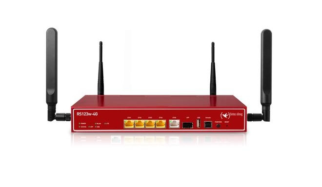Bintec-elmeg RS123w-4G wireless router Gigabit Ethernet Dual-band (2.4 GHz / 5 GHz) 3G Red
