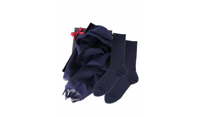 SOKISAHTEL Alpakavillast salli ja VEIKO tumesiniste sokkidega kinkekarp meestele 446