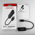 Axagon RVC-DP video cable adapter 0.22 m USB Type-C DisplayPort Black