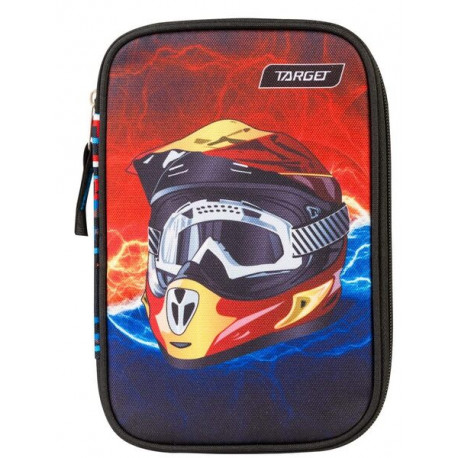 Target filled pencil case Motocross