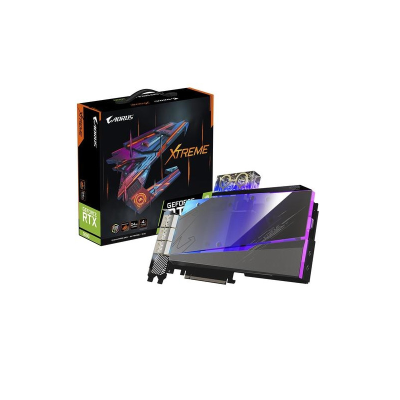 Gigabyte graphics card Aorus GeForce RTX 3090 Xtreme Waterforce WB 24G  NVIDIA 24GB GDDR6X - VGA cards - Photopoint.lv